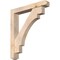 Ekena Millwork Merced Craftsman Smooth Bracket w/ Offset Brace, Douglas Fir, 5 1/2"W x 34"D x 38"H BKT0604X34X38MRC04SDF - alternate 1